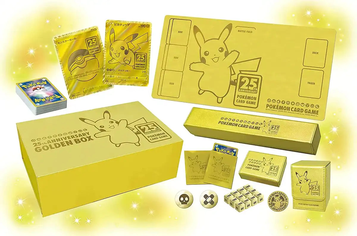 Pokémon TCG 25th Anniversary Golden Box japonés