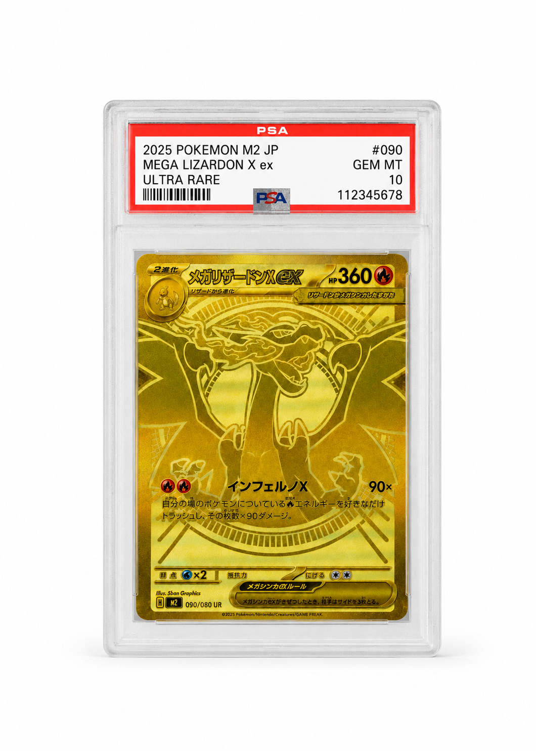 Mega Charizard X ex MUR 116/080 – PSA 10 – Japonés